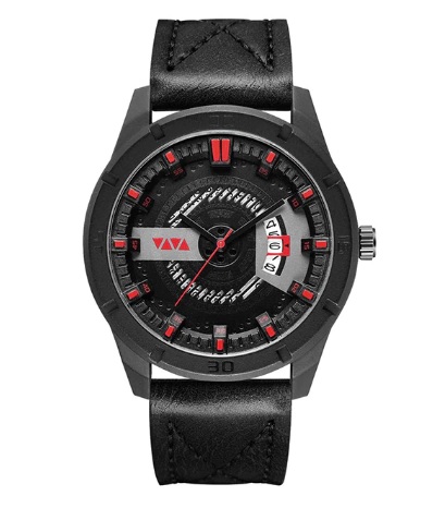 Pánske hodinky VA3441 s kalendárom čierne