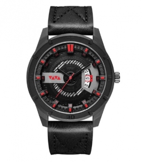 Pánske hodinky VA3441 s kalendárom čierne
